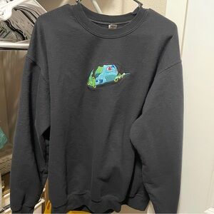 Black Bulbasaur “Nike” Crewneck